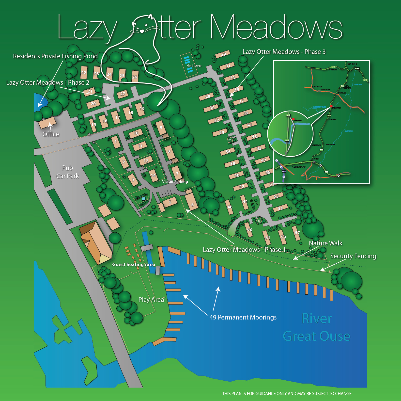 Lazy Otter Meadows Complex Map